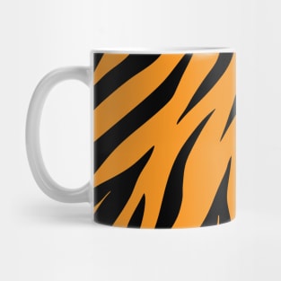 Tiger pattern stipes silhouette Mug